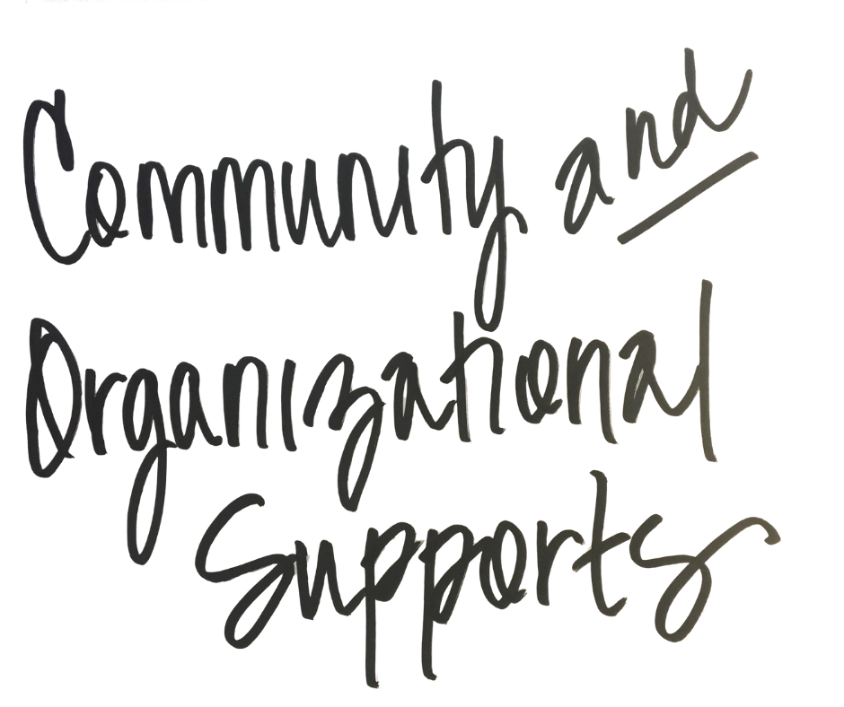 community and organizational supports