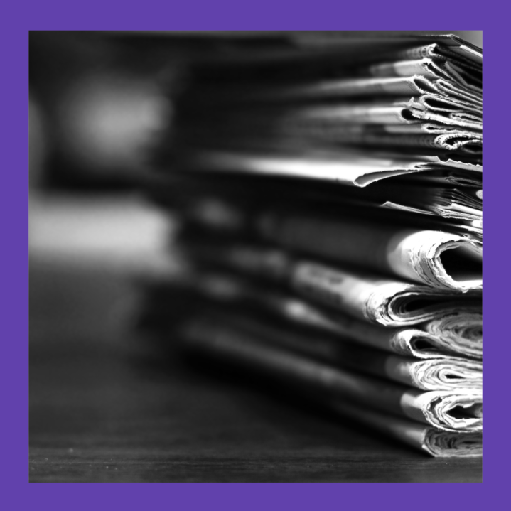 image of a stack of newspapers